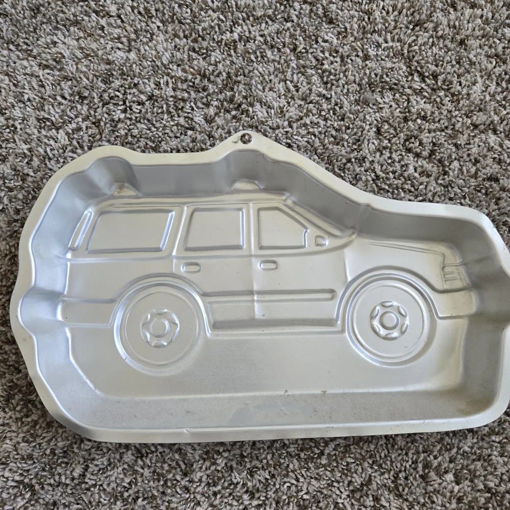 Silver SUV Shaped Cake Pan